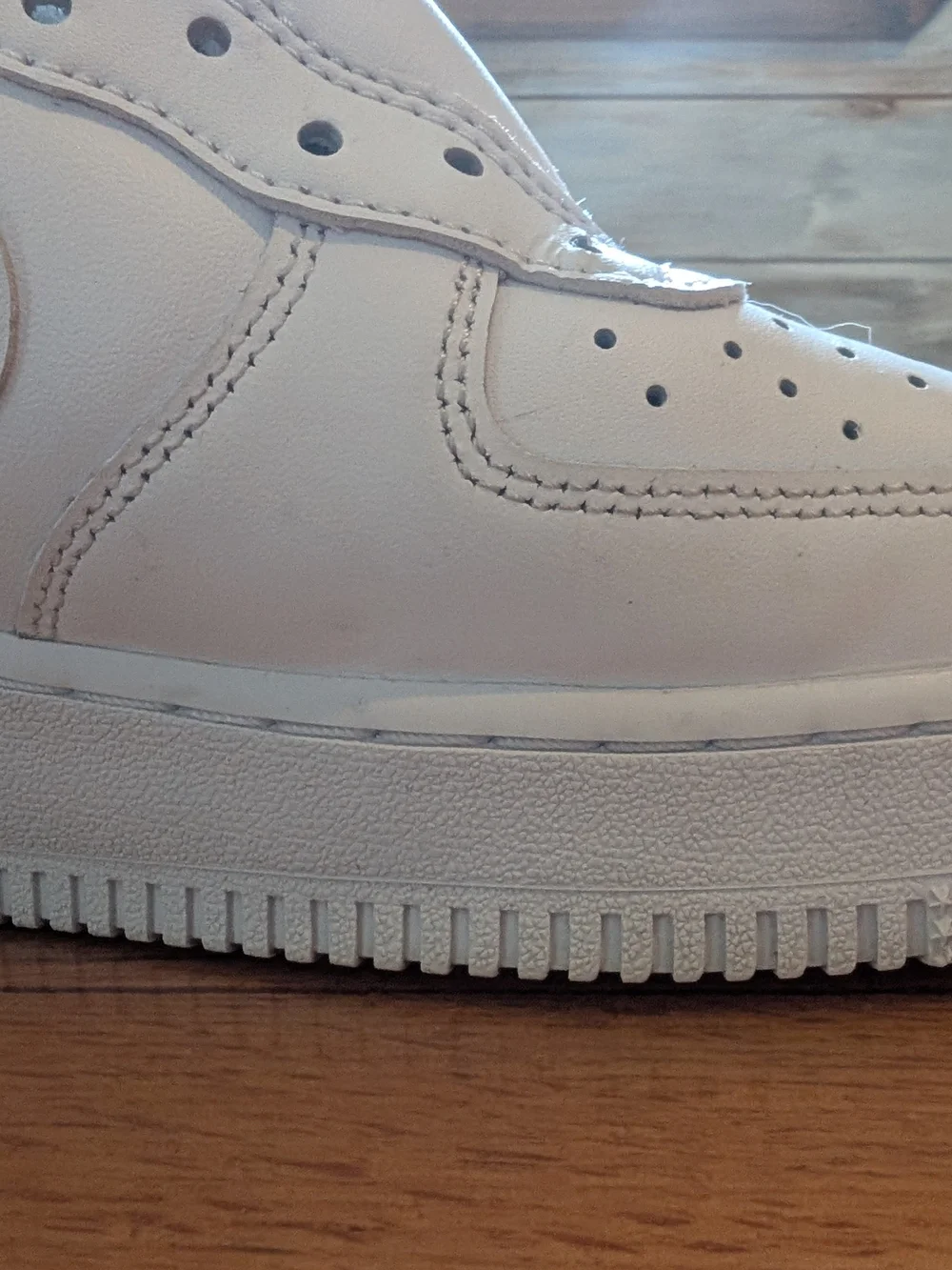 Nike White Leather Low-Top Sneakers